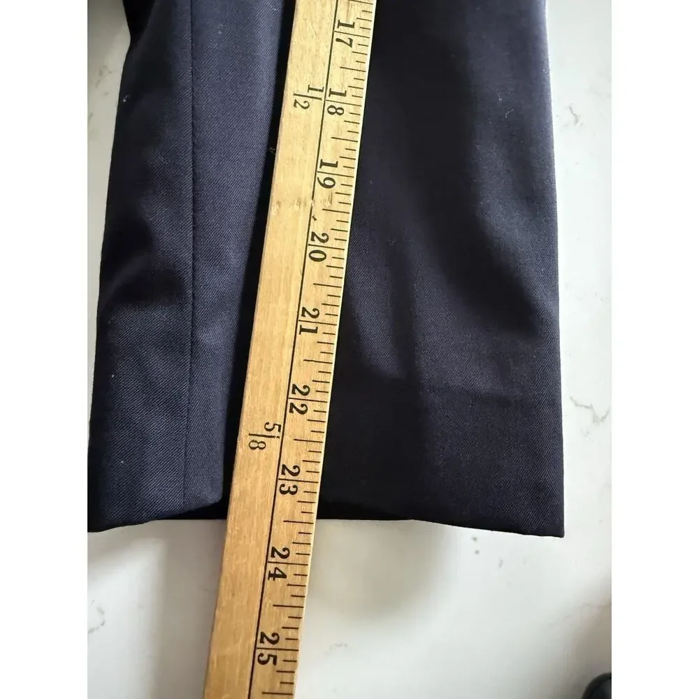 Hart Schaffner Marx Sport Coat Navy Blue Blazer Jacket Classic Single Breasted